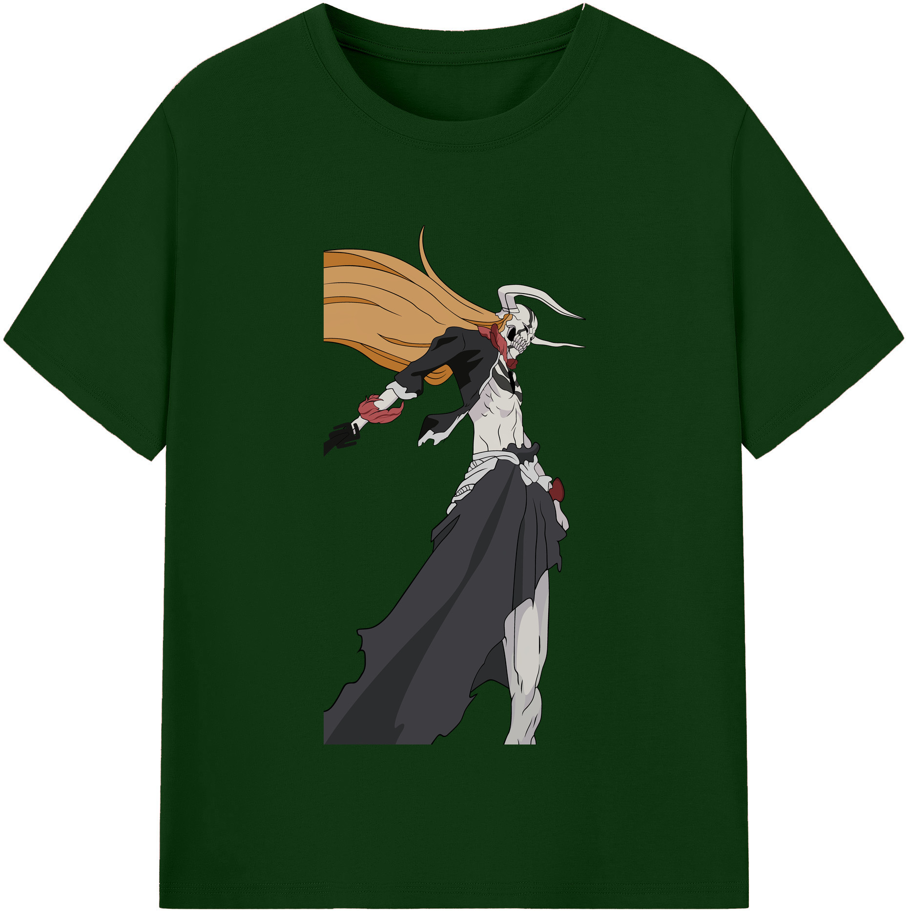 （画像用） ブリーチ 黒崎一護（くろさき いちご）BLEACH Kurosaki Ichigo 綿100％半袖Tシャツ（フロントプリント）